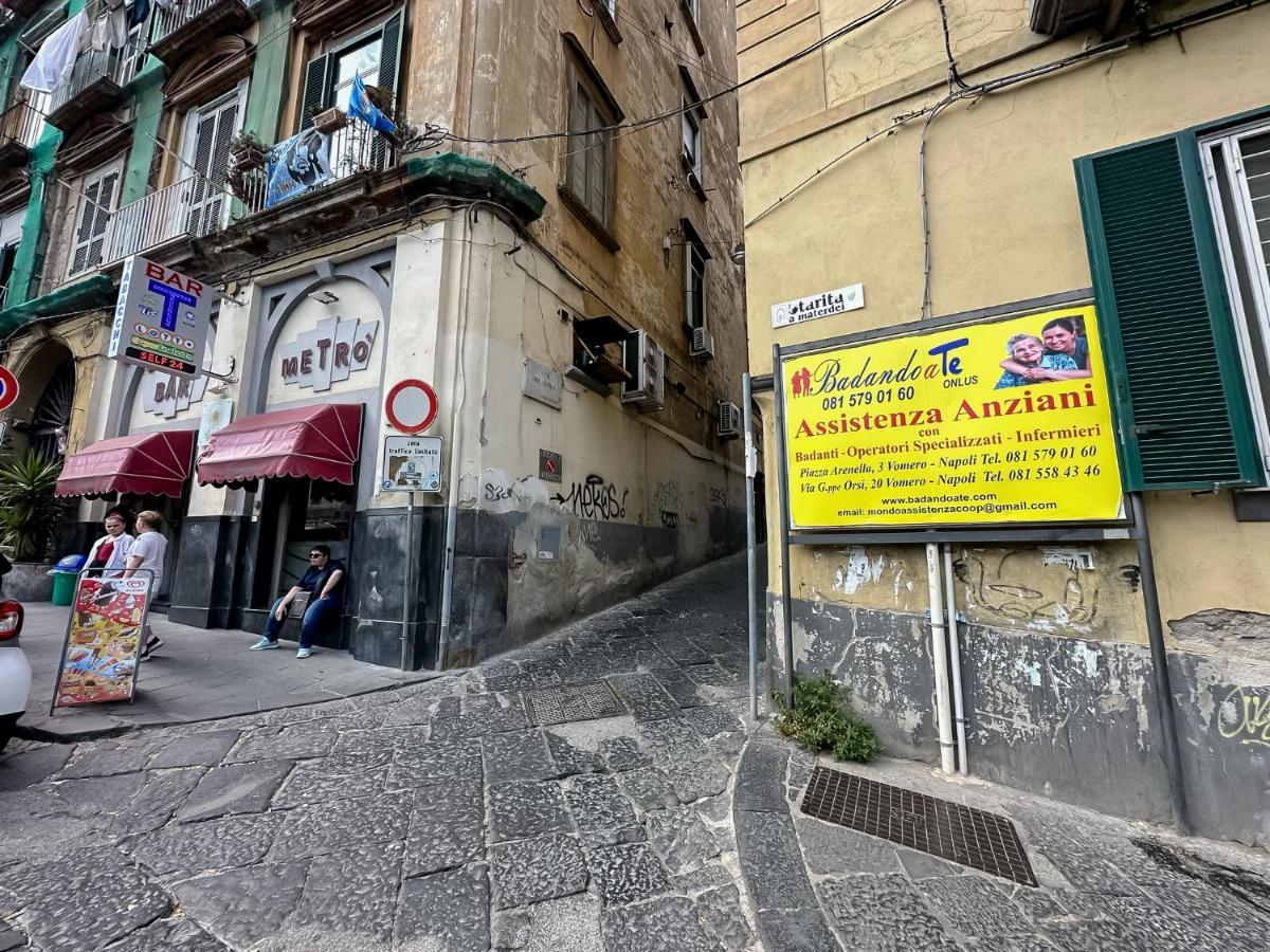 Exclusive Parking Flat X 4 Near Metro 1 Salvator Rosa Apartment Naples Luaran gambar